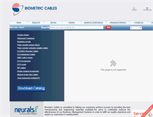 Tablet Screenshot of biometriccables.com